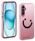 TAUYN Coque pour Samsung Galaxy A05s, PC Très Mince Antichoc Bumper Housse, Visage Souriant Modèle Conception Protection Etui, Rose