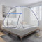 Moskitonetz Bett Pop up Doppeltür Tragbare Moskitonetz Bett Rand Doppeltür Moskito Campingzelt 198 * 180 * 160 cm Blauer für Outdoor Camping Reisen Schlafzimmer