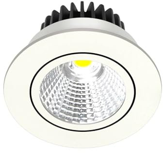 Arcchio LED Hochvolt Einbaustrahler Zarik (Modern) in Weiß aus Aluminium (1 flammig,) - Strahler Einbauleuchte Deckenleuchte Wandleuchte Wohnzimmerleuchte