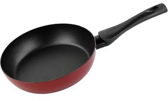 VITRINOR Pimienta Roja, Sartén 20 cm, antiadherente reforzado, inducción, acero esmaltado, calentamiento rápido, exterior rojo