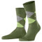 Burlington Herren Socken Manchester M So Baumwolle gemustert 1 Paar, Grün Shamrock 7132, 40-46