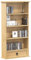 qohoio CD Cabinet Corona 52x17.5x103 cm Solid Wood Pine,Storage Unit Cabinet Furniture Bookcase Rack Tower Organizer Shelf Living Room Office