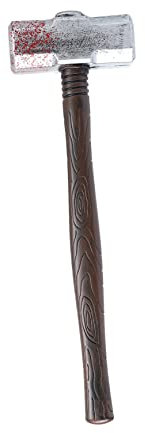 VICASKY 1 Pc Martello di simulazione halloween costumi hallowen giocattoli toy decorazioni spaventose decorazioni per feste martello di plastica puntello del martello insanguinato Coffee