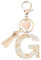 Vorysum Schlüsselanhänger Mädchen Schlüssel Buchstabe Anhänger Beige Marmor Harz Mit Anfangsbuchstaben Gold Schlüsselringe Herzförmig Kinder Schlüsselanhänger Personalisiert Keychain Geschenk （G）