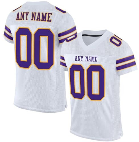 Generisch Personalisiert Herren Sporthemden Individuelles Rugby Trikot Schnelltrocknend American Football Trikot Fußball Trikot Atmungsaktiv T-Shirt Kurzarm Trikot Männer Damen Black Friday Angebote