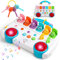 Montessori Spielzeug ab 1 Jahr-Kinderspielzeug ab 1 Jahre Musik Babyspielzeug ab 1 Jahre mit Licht & Klang Schlüsseltier Motorikspielzeug Musikspielzeug Geschenke Spiel ab 1 2 Jahr Mädchen Junge