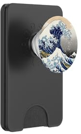 The Great Wave Off Kanagawa Hokusai Japanese Fine Art Wave PopSockets PopWallet for MagSafe