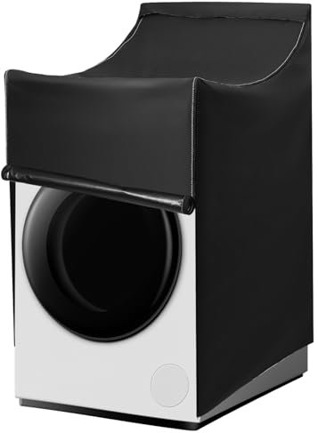 UKCOCO Housse De Pour Machine à Laver Et Sèche-linge Couverture Anti-poussière Universelle Adaptée Pour Intérieur Et Extérieur Avec Sangles Réglables Pour Maintien Parfait