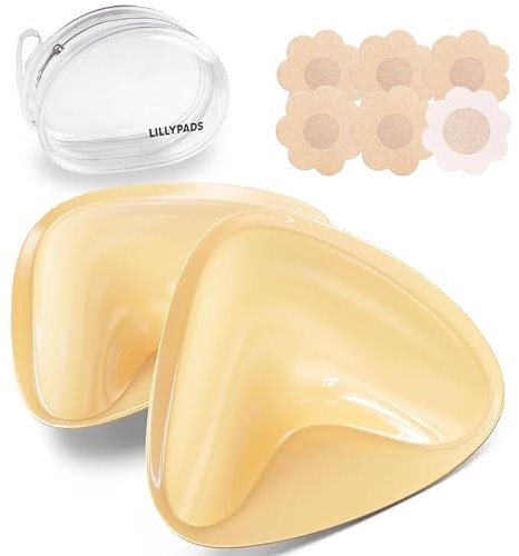 Lillypads® Push Up Pads – DAS ORIGINAL - Selbstklebende BH Einlagen für Push-Up Effekt – Klebe BH - Wiederverwendbare BH Klebepads – Sticky Bra Silikon Pads - Cup A–D