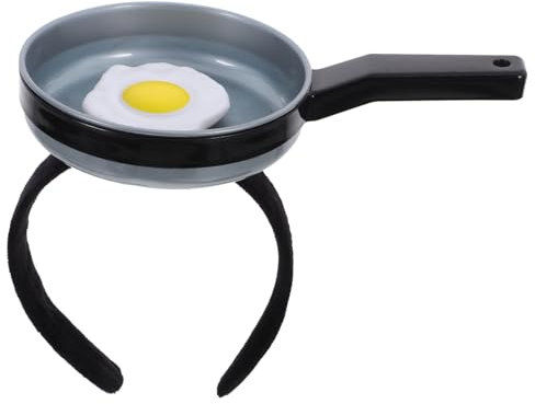 PartyKindom Lustiges Pfannen-stirnband Aus Abs Und Polyester Modischer Haarreif Mit Pfannen-dekor Angenehmer Party-haarschmuck Für Damen Bei Festen Geburtstagen Und Hochzeiten Einzigartiges Co