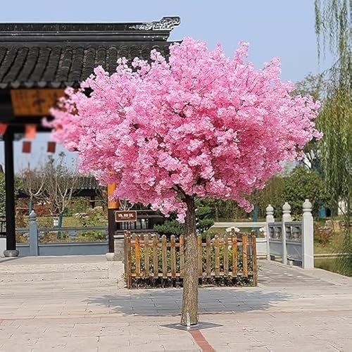 tylxayoxa Artificial Peach Blossom Tree – Realistic Flower Bonsai For Photography, Parties, And Indoor/Outdoor Use(100cmx90cm)