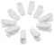 Balacoo 10 Pack Headphone Wire Clip Earphone Wire Holder for Cable Management Small Clip for Earphones Tangle- Accessory