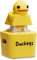 Duckeys Quacking Fidget Toy – Enten Schlüsselanhänger mit Licht & Sound – Duckeys Keycap für Tastatur – Anti-Stress Spielzeug für Kinder & Erwachsene – Tragbares Geschenk (Pilz)