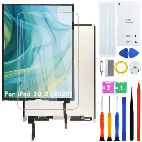 H&LYCYJ Display Bildschirm für iPad 8th 10.2 Zoll (2020) A2428 A2429 A2270 A2430 LCD Bildschirm Ersatz Assembly with kit (Keine Berührung)