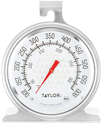 Taylor 3506 TruTemp Series Oven/Grill Analog Dial Thermometer with Dual-Scale