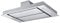 Cookology 110cm Kitchen Ceiling Island Cooker Hood & Extractor Fan Remote (Stainless Steel)