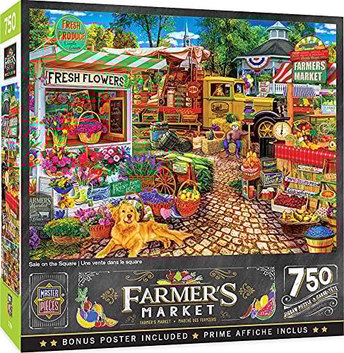 MasterPieces 750 Piece Jigsaw Puzzle for Adults and Family - Sale On The Square - 18x24