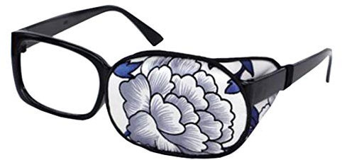 Kind/Erwachsener Sehschärfe Erholung Silk Augenmaske Ausbildung Amblyopie Strabismus Korrigierte Lazy Eye Patches für Glasses (Orchidee)