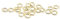 Biegeringe aus Messing mit 18k Gold beschichtet 4mm 20 Stück Schmuck von Vintageparts zum Schmuck selber Machen