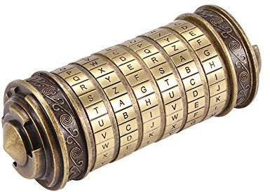 Powstro Da Vinci Code, Puzzle Zylinder Schließfach, Liebhaber Schloss für Weihnachten Geburtstag Valentinstag Kreative Romantik Geschenke