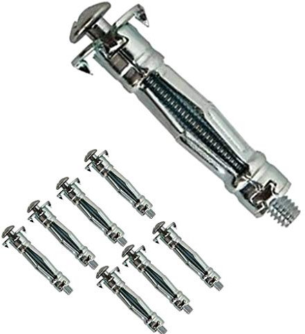 Bricoloco Taco Pladur de Anclaje metálico Expandible para cartón yeso con tornillo combi. Sistema de fijación en elementos huecos