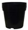 Muddy Hands Pack of 10 Black Plastic Plant Pots Outdoor Garden Round Nursery Herb Flower Planters (1.5 Litre)