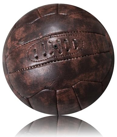 We Print Balls Faux Leather 18 Panel Traditional Style Football Ball - Old School