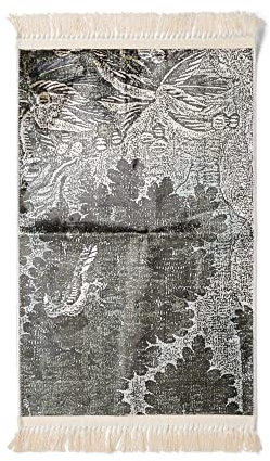 ESSENZA Teppich Nadia Sage Green, 60x90 cm - 60% Polyester, 30% thermoplastischesPolyurethan, 10% Baumwolle - Blumen