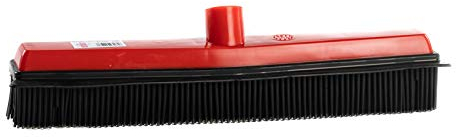 Escoba Extra de Goma. Rasqueta y cerdas de Goma Ideales para Cabello, Pelo de Mascota, derrames, Polvo. Exterior-Interior. Rosca Universal 22 mm.