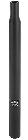 X AUTOHAUX Fahrrad Sattelstütze Aluminiumlegierung Ohne Scale Mark 31.6x400mm Schwarz