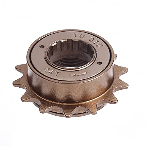 DONGKER Roue Libre de Vélo, Pignon de Roue Libre À Vitesse Unique 12T/14T 34MM pour Vélo VTT