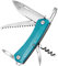 ZIMAIC Taschenmesser, Multitool Klappmesser, Vatertag Geschenk, Schweizer Messer Taschenwerkzeug (7 Funktionen, Einhand-Edelstahlklinge, Korkenzieher, Holzsäge) für Campen und Notfälle (Blau)