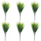Sequpr Künstliche Pflanzen Künstlich Gräser Grün Kunstgras Kunstpflanzen wie echt Dekogras für Außen Innen Balkon Garten Vase Decor 6 Stück