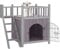 Wooden Dog/Cat House Outdoor and Indoor,Feral Pet Houses with Stairs for Dogs Insulated