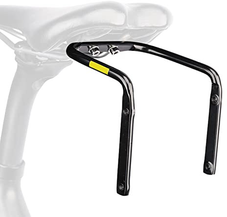 Hitburu Sacoche Selle, Sacoche Selle Vélo avec 2 TrouMontage Porte-bidon Stabilisateur Sac Porte-Bagages Arrière Anti-tremblement