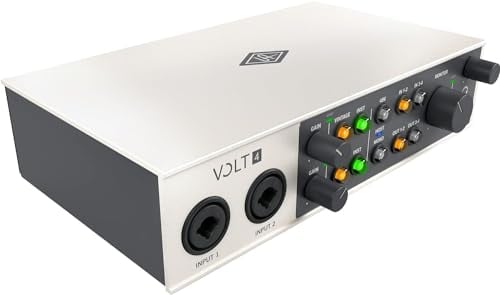 Universal Audio Volt 4 USB Audio Interface for recording, podcasting, and streaming