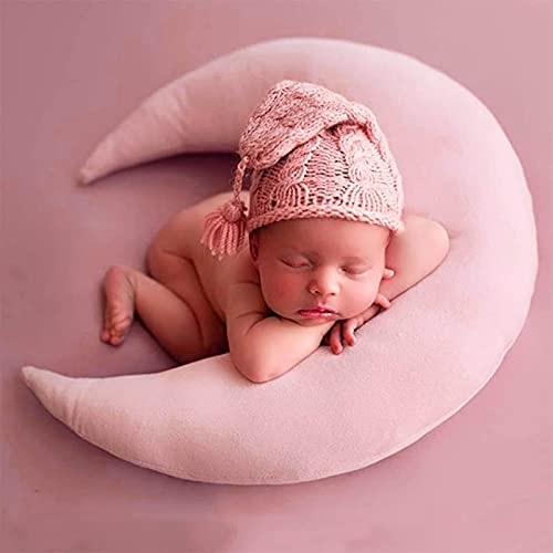 Felenny Baby Photography Props Newborn Infant Boy Girl Crescent Moon Posing Pillow and Stars