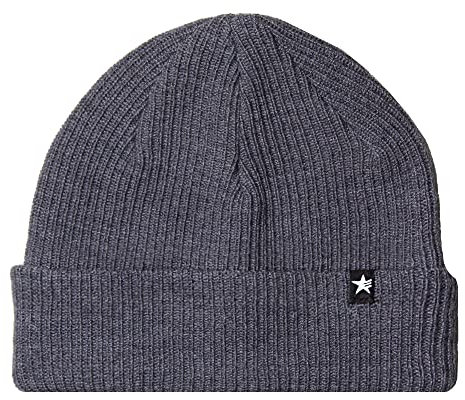 Esperando Merino Beanie, Mittelgrau Mütze Herren, Beanie Damen, 100% Merino Wolle, Zweilagige Strickmütze, Weich und Warm