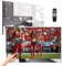 Soulaca 32inch Smart LED Mirror TV for Bathroom,Full Screen Touch Panel,1080P Waterpoof with Wi-Fi and Bluetooth, Integrated with Speaker,2024 Model