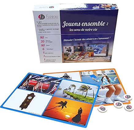 Fuzeau - 78335 - Coffret JOUONS Ensemble Les Sons DE Notre Vie - Musique Seniors - Loto SONORE - 80 Sons ET Images - STIMULER LA MÉMOIRE
