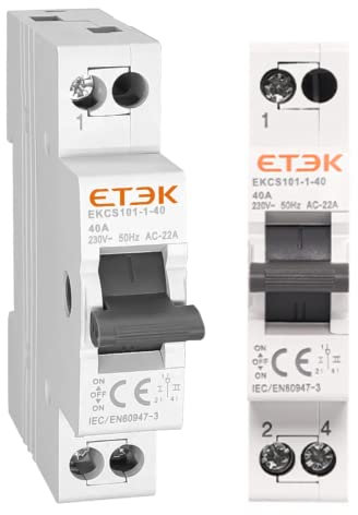 Interruptor de transferencia Manual 40A. MTS Tipo AC. Interruptor de cambio modular Disyuntor de enclavamiento. Interruptor de cambio Automático Magnetotérmico. Conmutador (EKCS101 1 40)