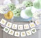 Luckylibra Baby-Shower-Dekorationen, „Welcome Baby“-Banner, Papiere Lampen, Papiere Blumen, Pom-Poms (Salbeigrün, Gold, Weiß)