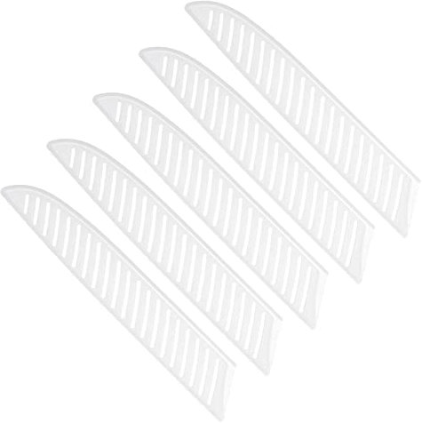 PATIKIL 8 Plastik Messer Cover 5 Pack Hülsen Messer Kantenschutz Klinge Beschützer Messer Scheide für Küche Chef Stil 2 Weiß