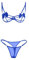 Zilosconcy Damen Unterwäsche Lingerie Nachtwäsche Sexy Damen Push Up BH + Panty Sexy Dessous Damen Für Sex Sexy Reizwäsche Spitze Bodysuit Verführerische Reizvoll Babydoll Damen Sexy (a3-Blue, M)