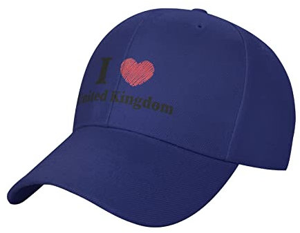 KWQDOZF I Love United Kingdom Baseball Cap für Männer Frauen Duck Tongue Hat Sports Casquette