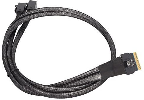 Bewinner SAS Kabel, SFF 8654 auf SFF 8643 Serverleitung MiniSAS Server Array Kartenkabel Datenübertragungsleitung mit Unterstützung für 12 Gbit/s Daten