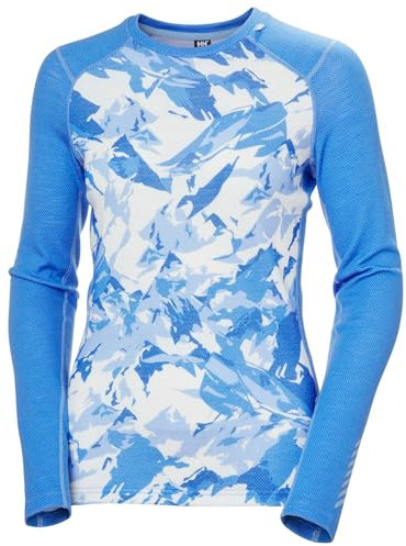 Helly Hansen Damen W Lifa Merino Midw Gra Crew, Ultra Blau, S