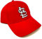 National Cap MVP Cardinals Logo Baseball St. Louis Solid Red Curved Bill Adjustable Hat, Rot/Ausflug, einfarbig (Getaway Solids), Einheitsgröße