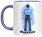TassenTicker - Personalisierte Kaffeetasse für Polizisten - Polizei - Tasse als Geschenk - Kollegen - Beruf - Dankeschön - Geschenkidee - Geburtstagsgeschenk (Blau)