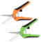 OFFCUP Forbici da Potatura, 2Pcs Cesoie a Mano, Taglio Dritto Forbici da Giardino, Lame in Acciaio Inox con Lega di Zinco, Antiscivolo con Impugnatura di Bloccaggio(Arancione+Verde)